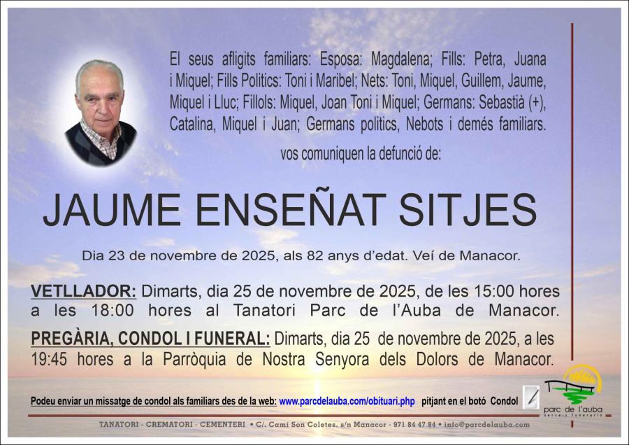 JAUME  ENSEÑAT SITJES