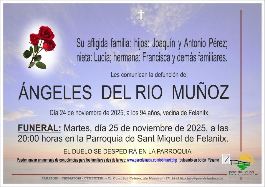 ANGELES DEL RIO MUÑOZ