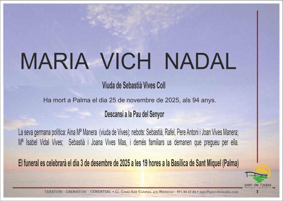 MARIA VICH NADAL