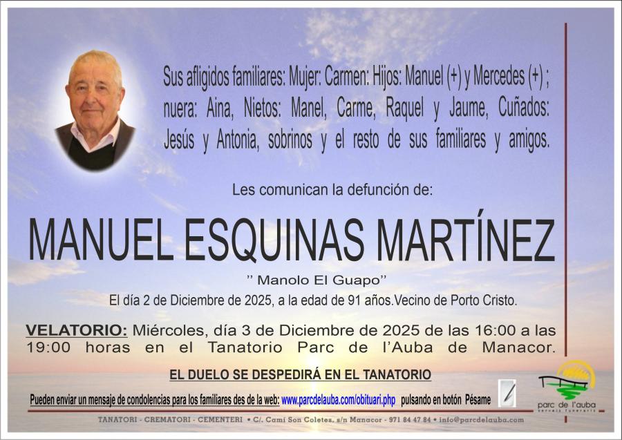 MANUEL  ESQUINAS MARTÍNEZ