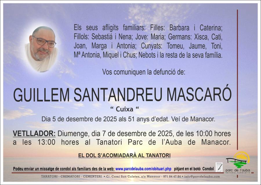 GUILLEM SANTANDREU MASCARÓ