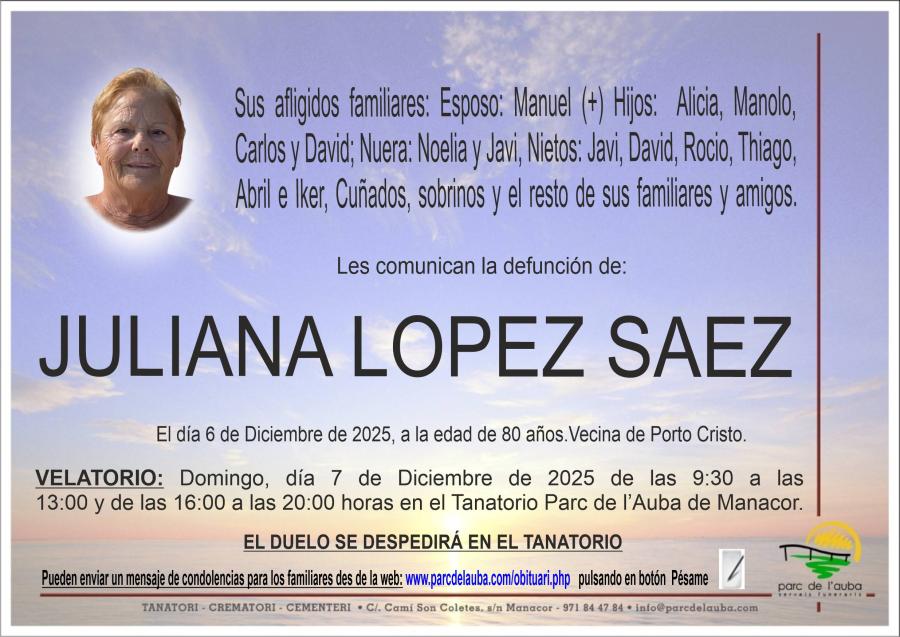 JULIANA LOPEZ SAEZ