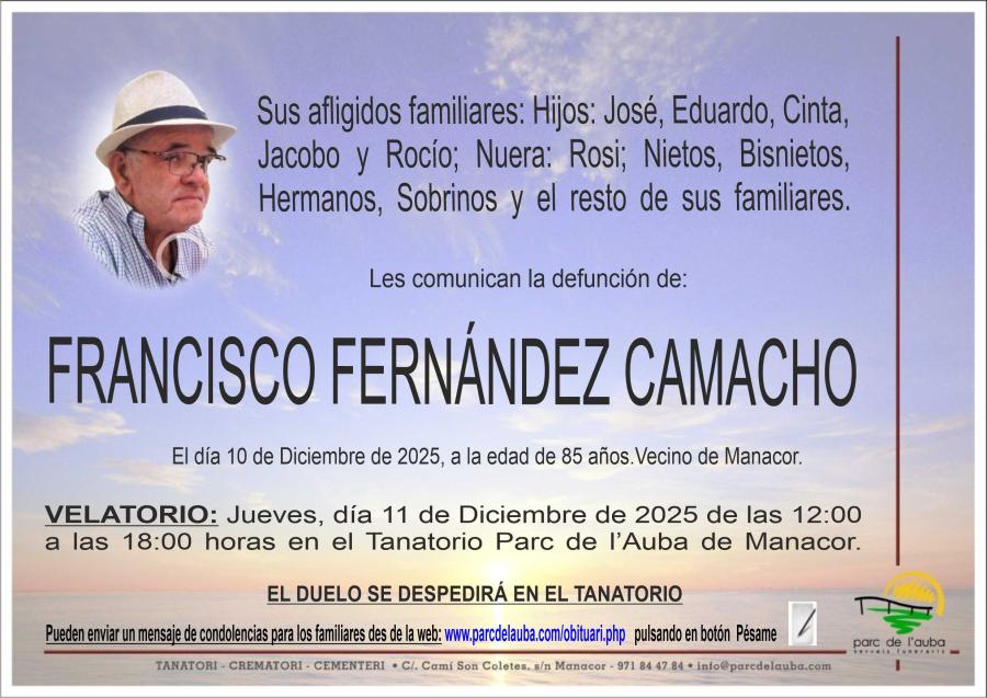 FRANCISCO FERNÁNDEZ CAMACHO