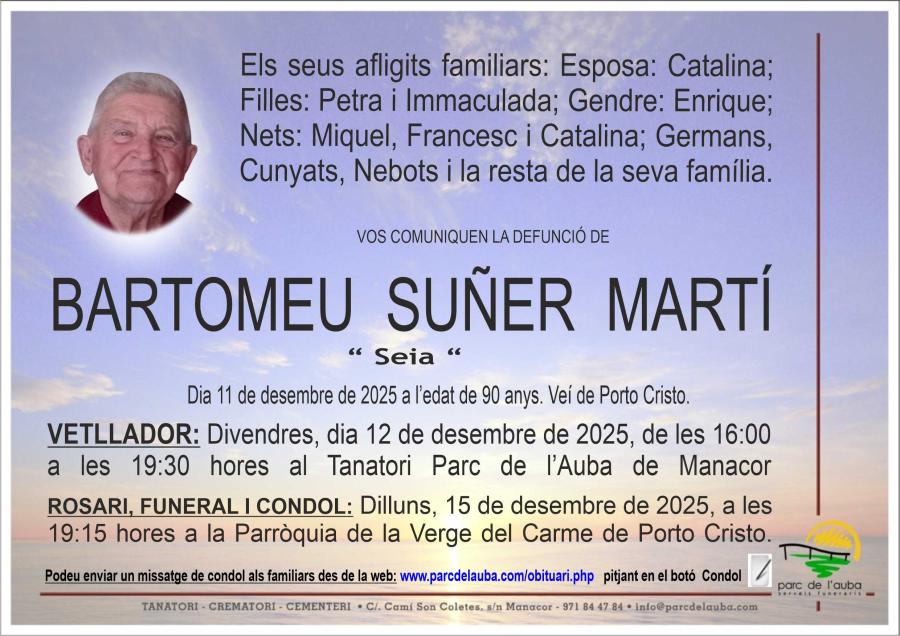 BARTOMEU SUÑER MARTI