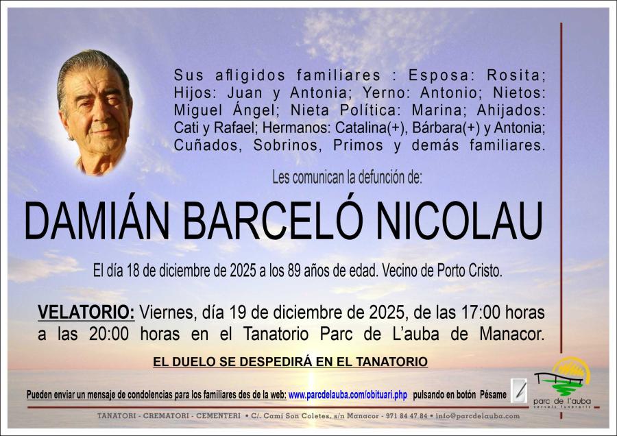 DAMIÁN  BARCELÓ NICOLAU