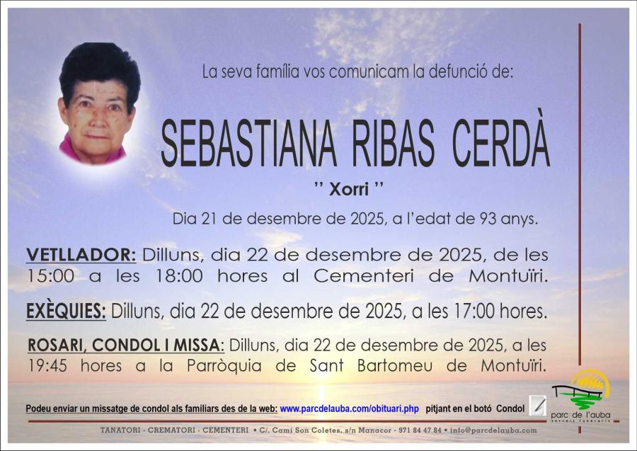 SEBASTIANA RIBAS CERDÀ