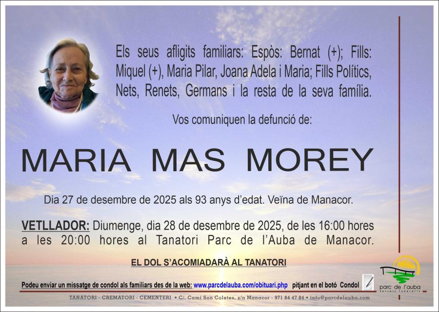 MARIA MAS MOREY
