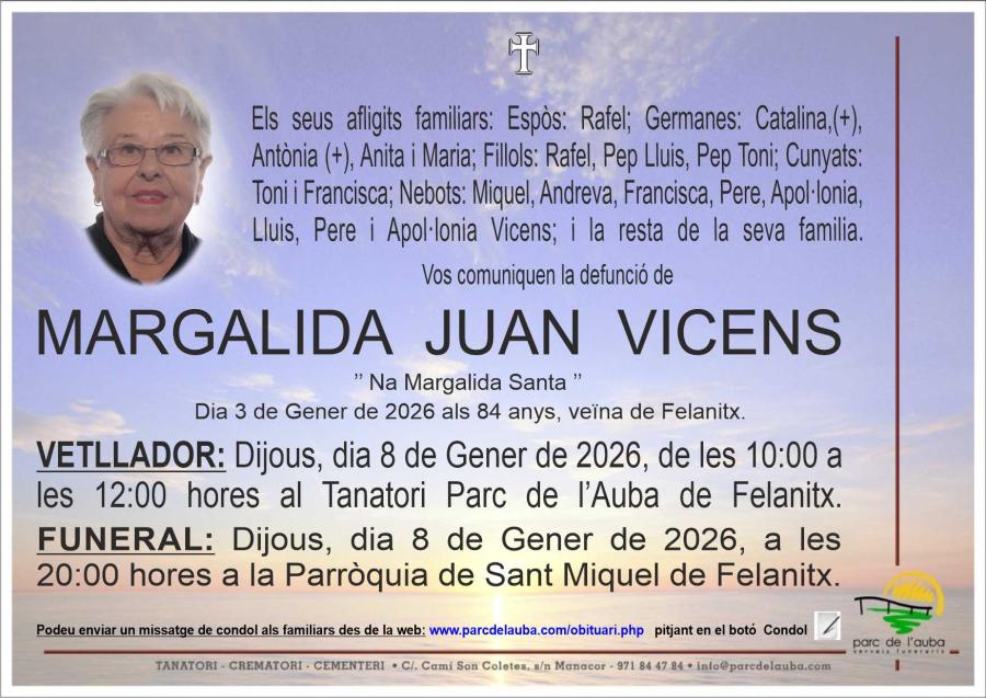MARGALIDA  JUAN VICENS