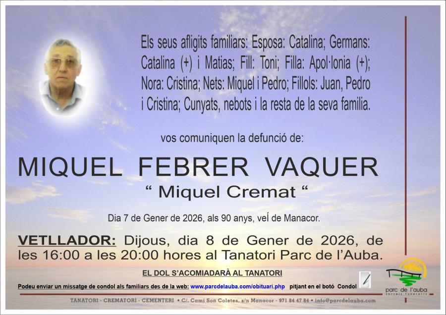 MIQUEL FEBRER VAQUER