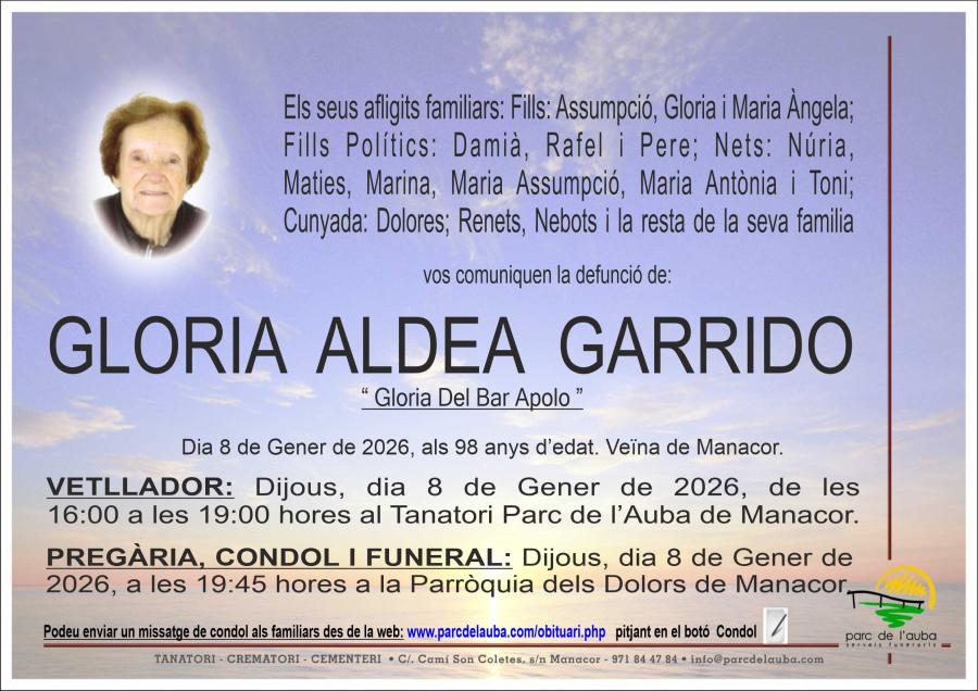 GLORIA ALDEA GARRIDO