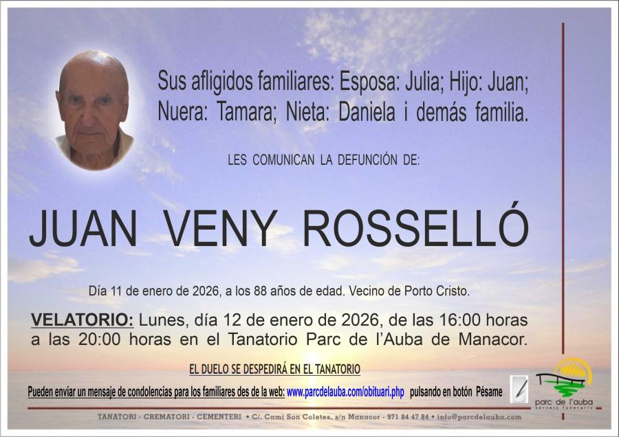 JUAN VENY ROSSELLÓ