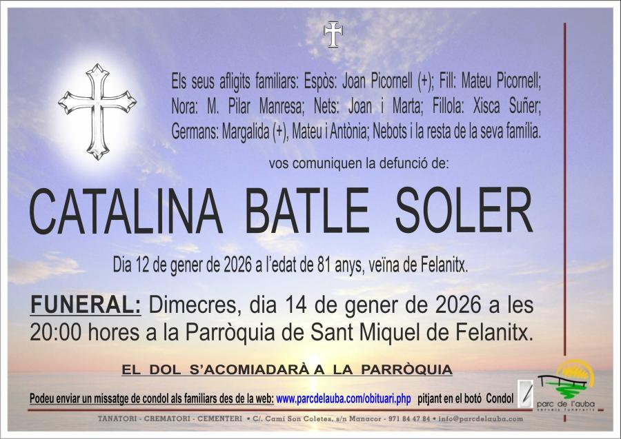 CATALINA BATLE SOLER