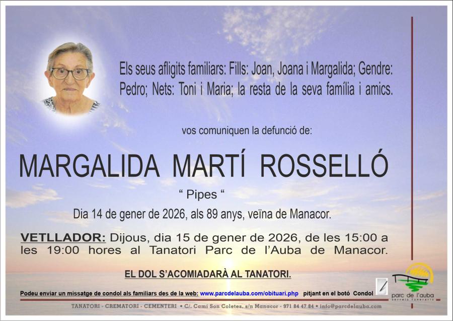 MARGALIDA MARTÍ ROSSELLÓ
