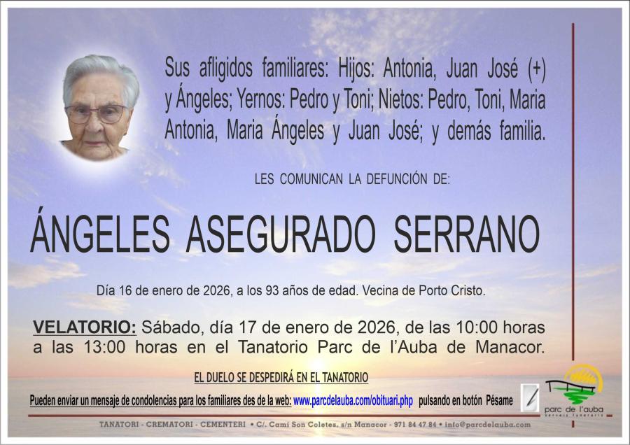 ANGELES ASEGURADO SERRANO
