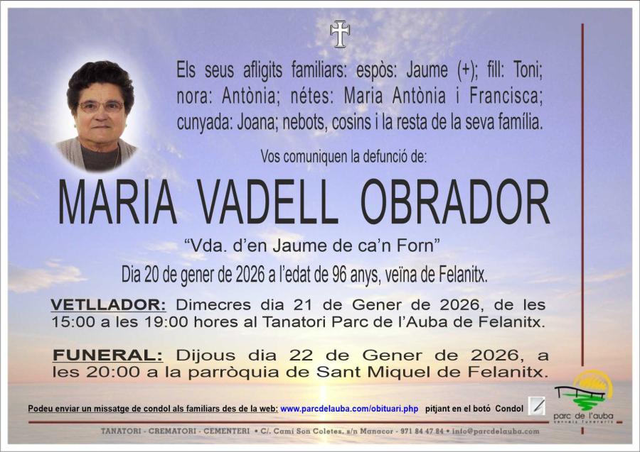 MARIA  VADELL OBRADOR