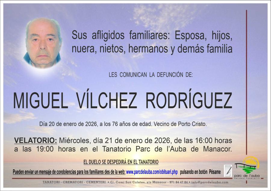 MIGUEL VÍLCHEZ RODRÍGUEZ