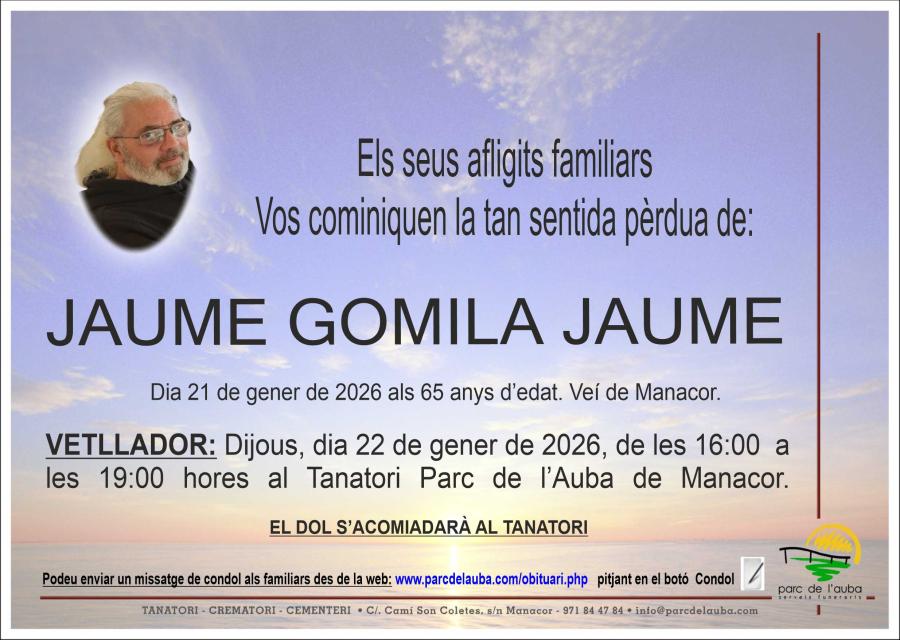 JAUME GOMILA JAUME