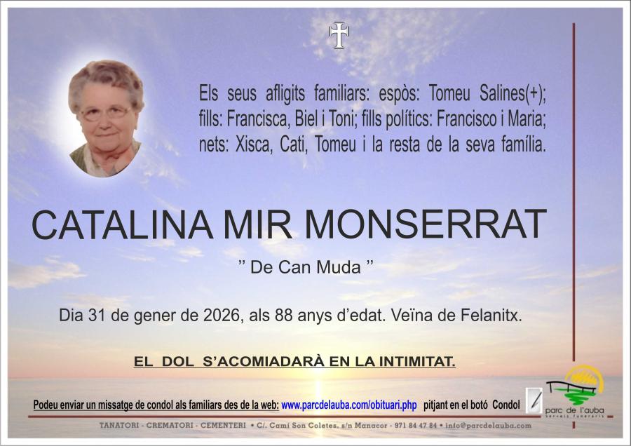 CATALINA MIR MONSERRAT