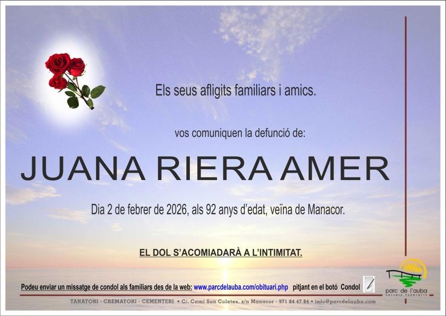 JUANA RIERA AMER