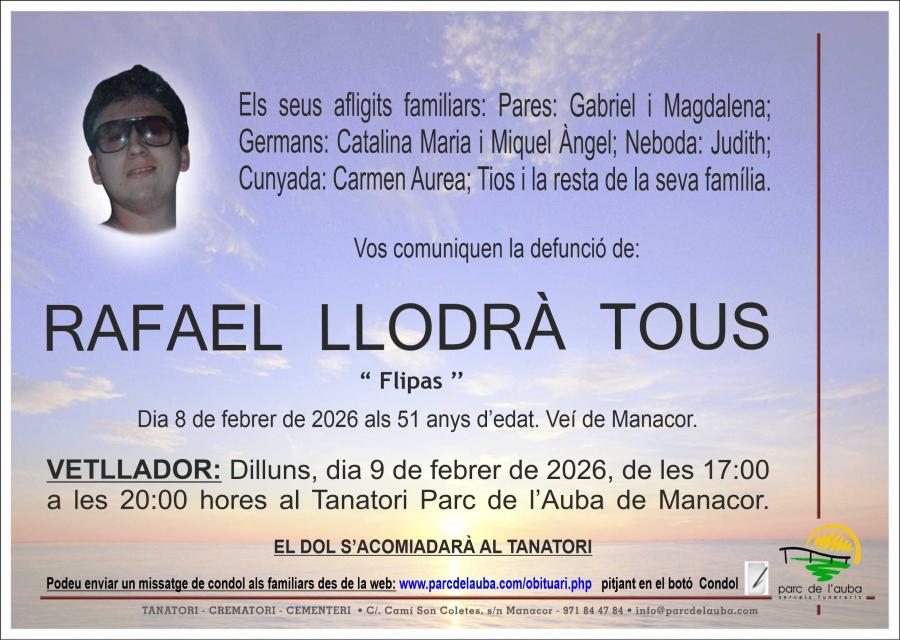 RAFAEL LLODRÀ TOUS