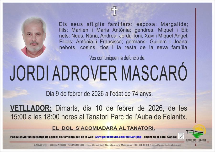 JORDI ADROVER MASCARÓ