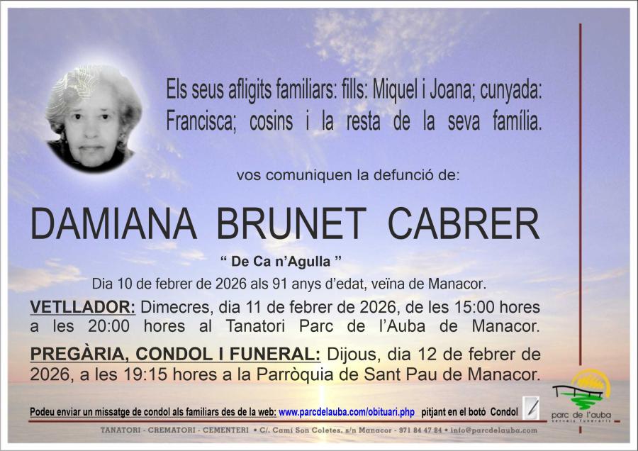 DAMIANA BRUNET CABRER