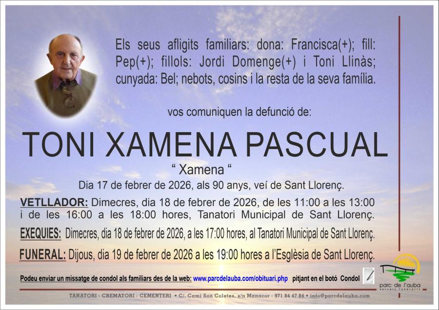 TONI XAMENA PASCUAL