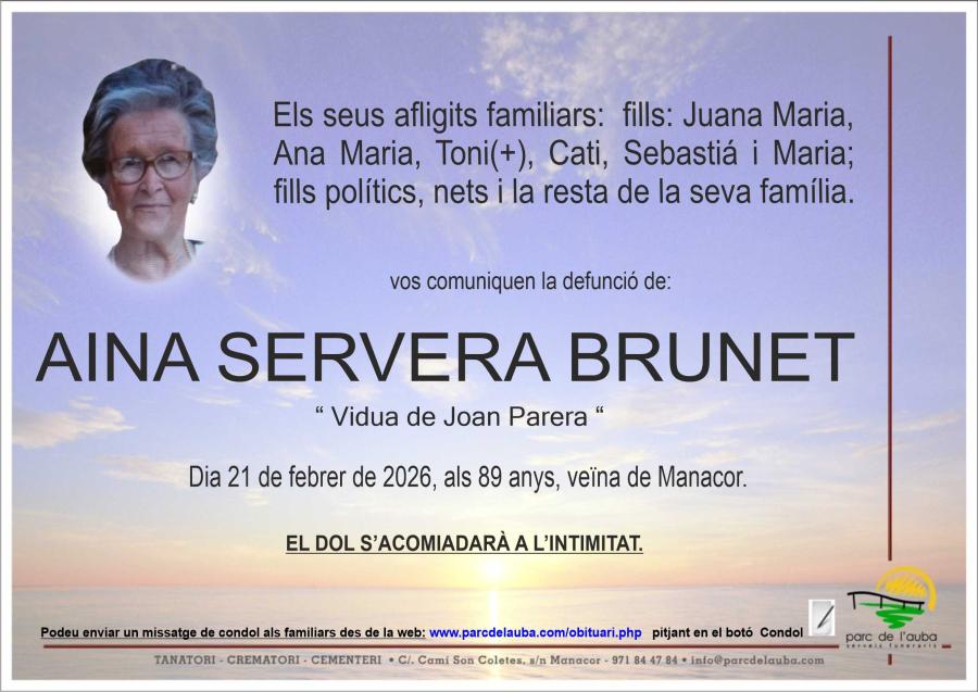 AINA  SERVERA BRUNET