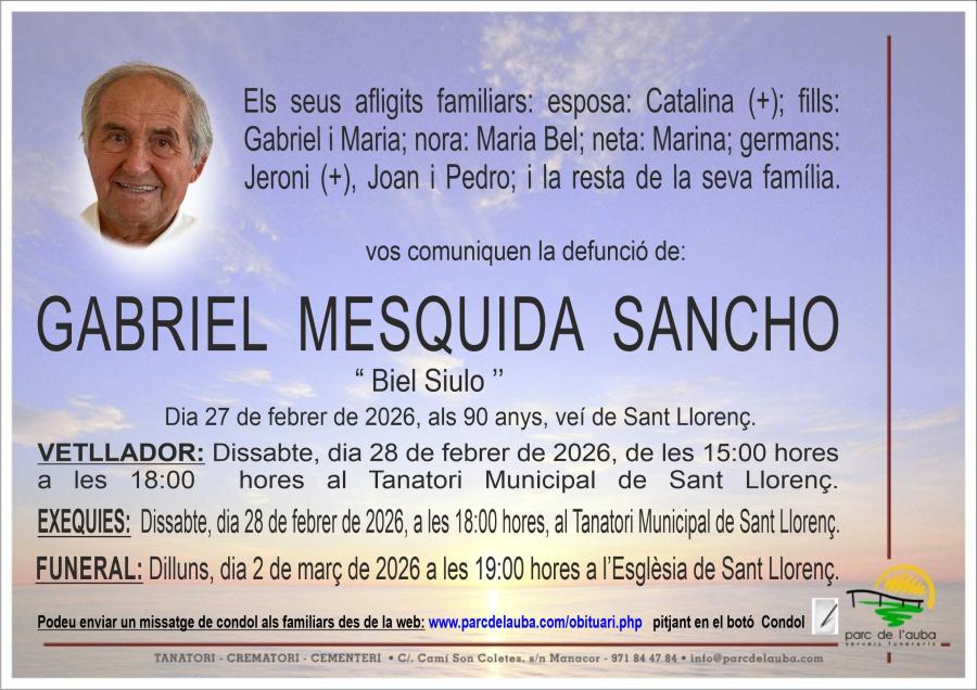 GABRIEL MESQUIDA SANCHO
