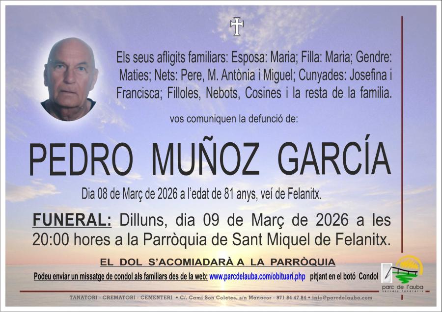 PEDRO MUÑOZ GARCÍA
