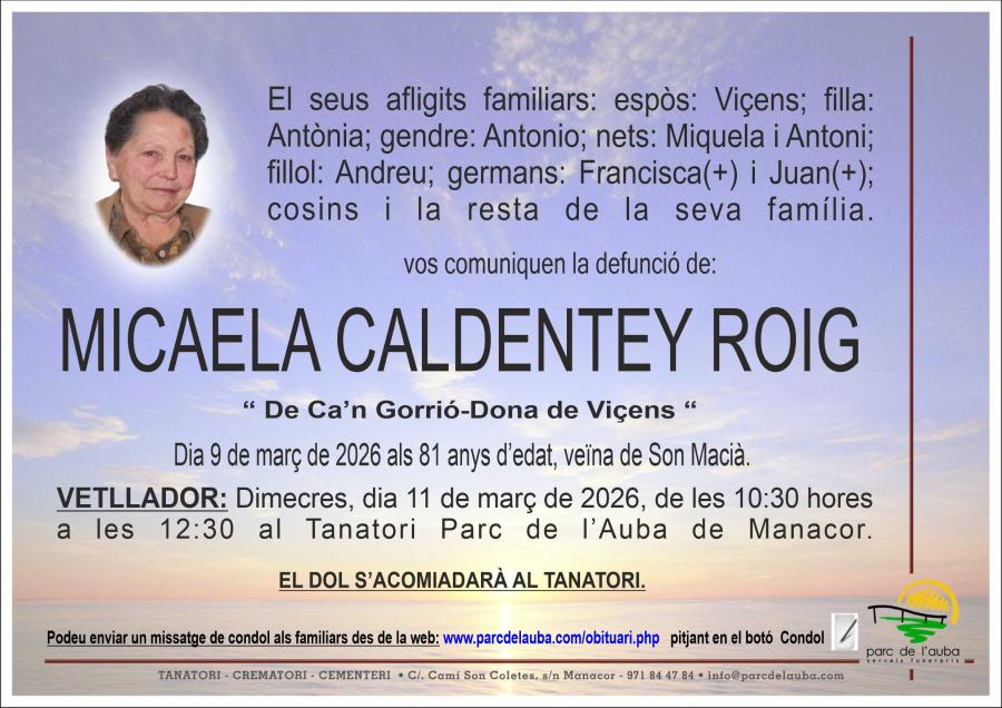 MICAELA  CALDENTEY ROIG