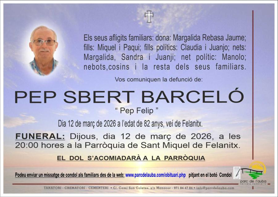 PEP SBERT BARCELÓ