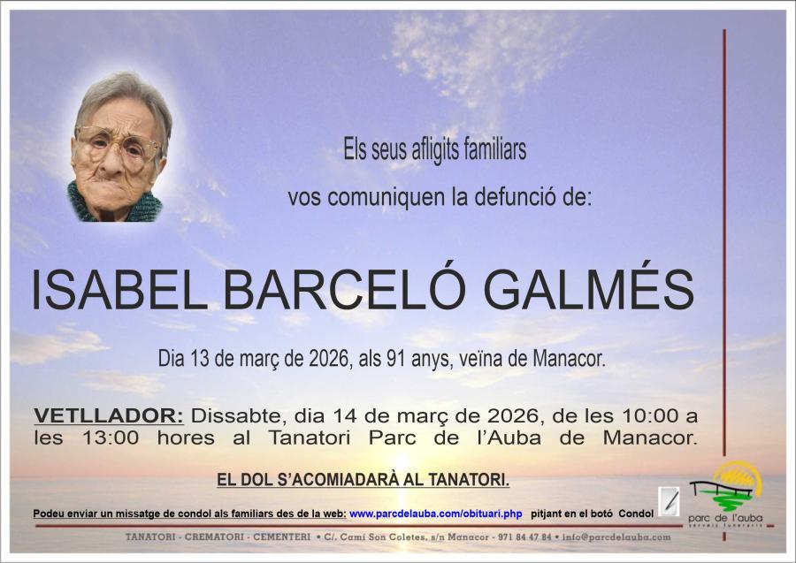 ISABEL BARCELÓ GALMÉS