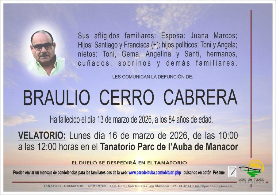 BRAULIO CERRO CABRERA