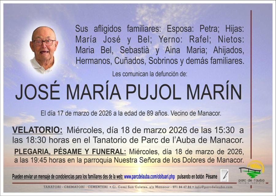 JOSÉ MARÍA  PUJOL MARÍN