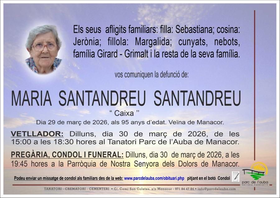 MARIA SANTANDREU SANTANDREU