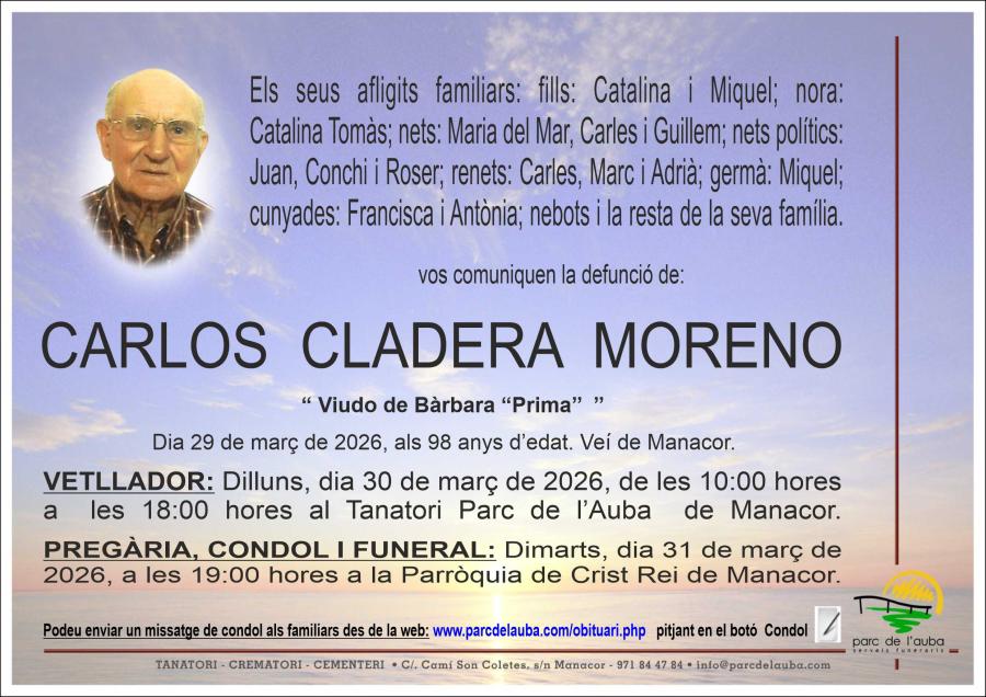 CARLOS CLADERA MORENO
