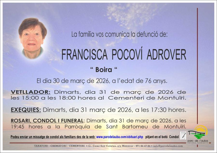 FRANCISCA POCOVÍ ADROVER