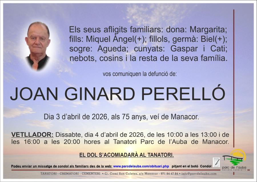 JOAN GINARD PERELLÓ