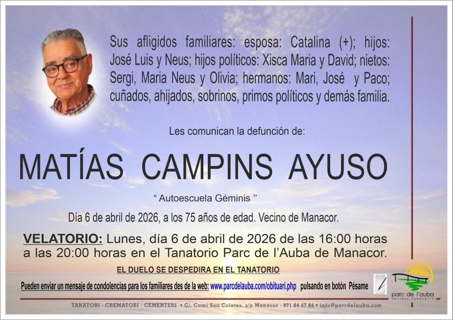 MATÍAS  CAMPINS AYUSO