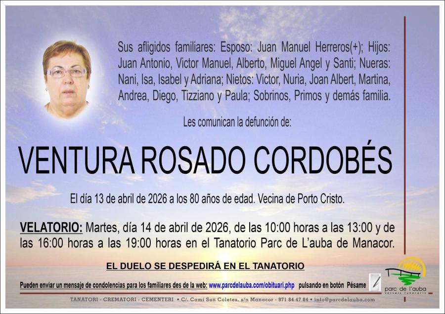VENTURA ROSADO CORDOBÉS