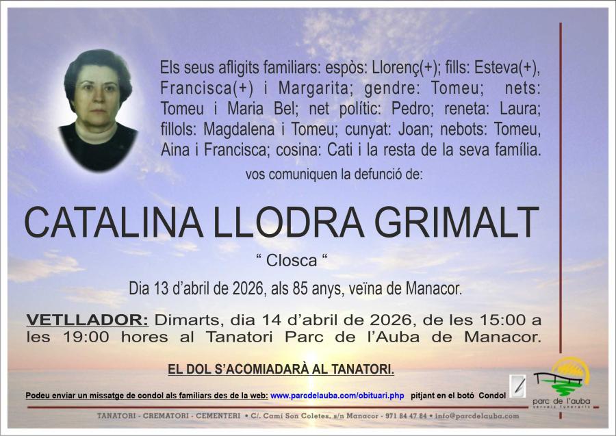CATALINA LLODRA GRIMALT