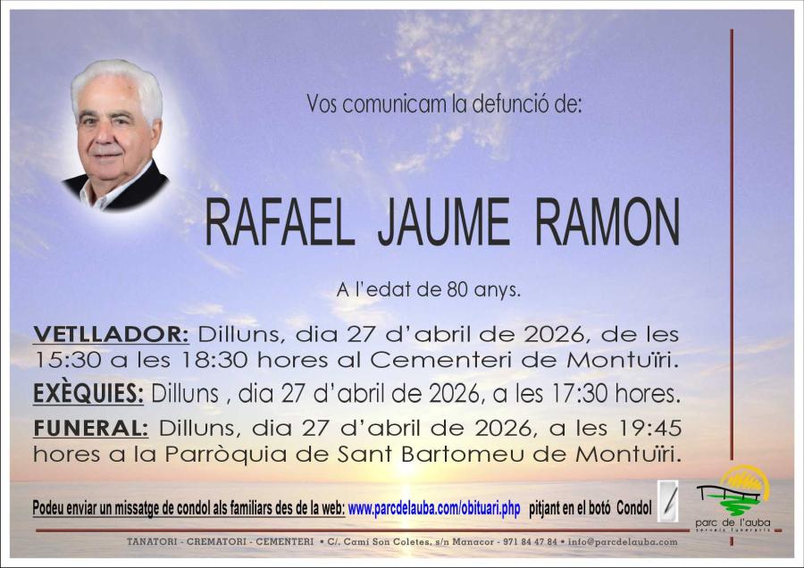 RAFAEL JAUME RAMON