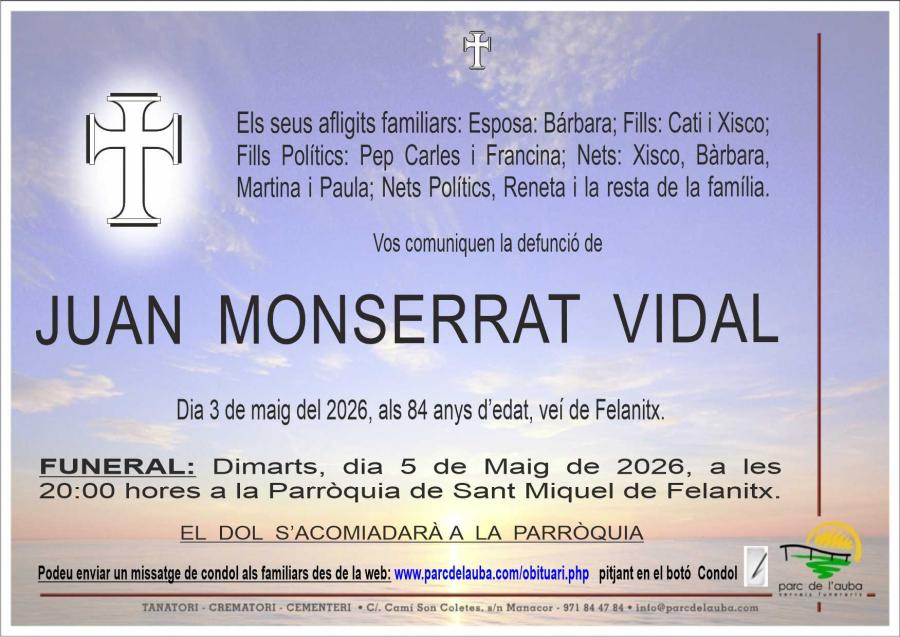 JUAN  MONSERRAT VIDAL