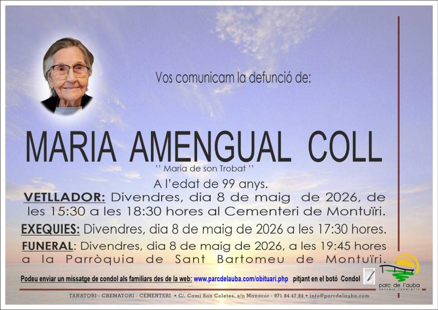 MARIA  AMENGUAL COLL