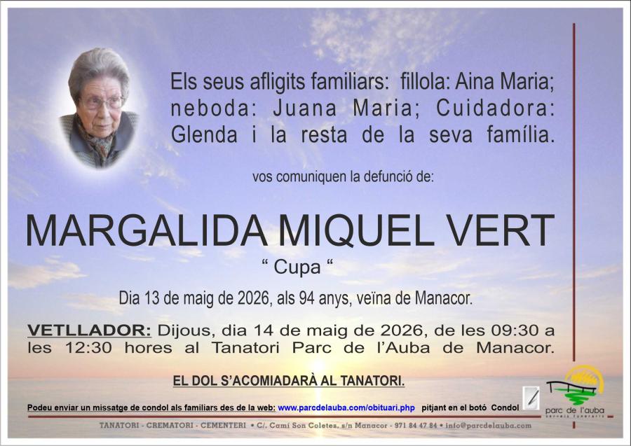 MARGALIDA  MIQUEL VERT