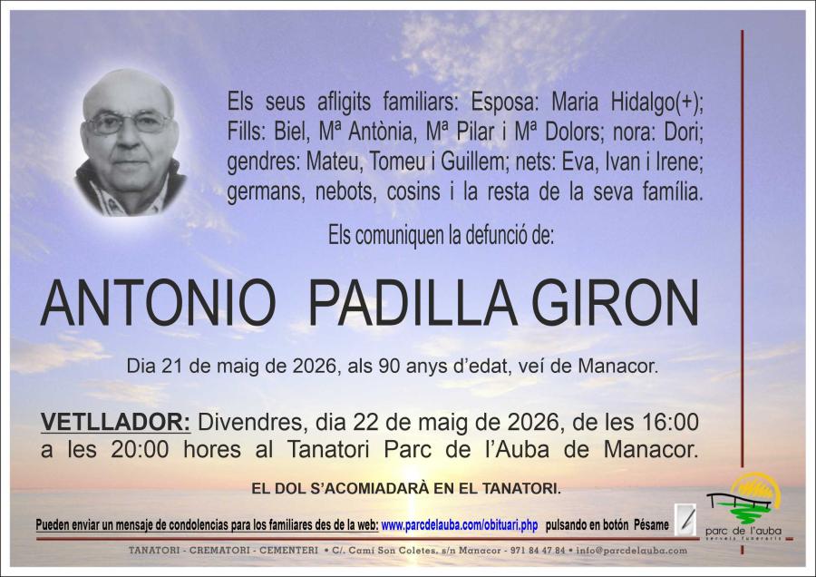 ANTONIO PADILLA GIRON