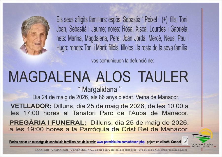 MAGDALENA ALOS TAULER