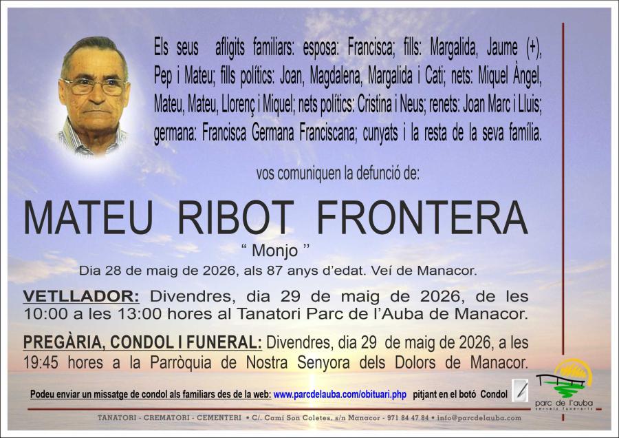 MATEU RIBOT FRONTERA