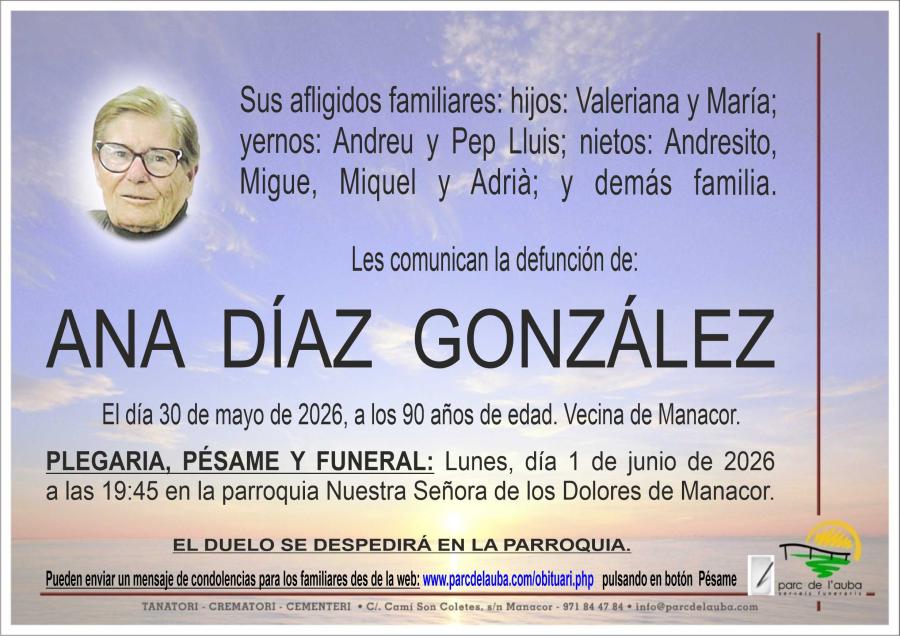 ANA DÍAZ GONZÁLEZ